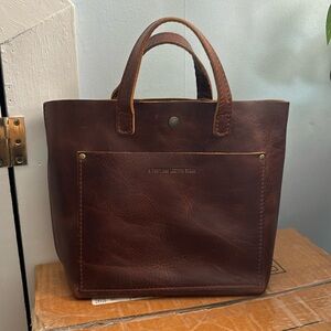 Portland Leather Goods Mini Crossbody Tote